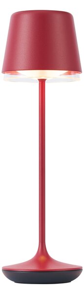 Stolná lampa červená vrátane LED IP65 Nabíjateľná s nabíjacou stanicou - Treble