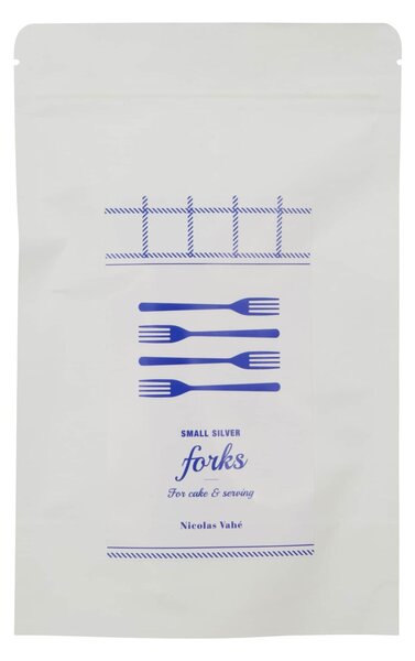 Dezertná vidlička Antique Silver – set 4 ks