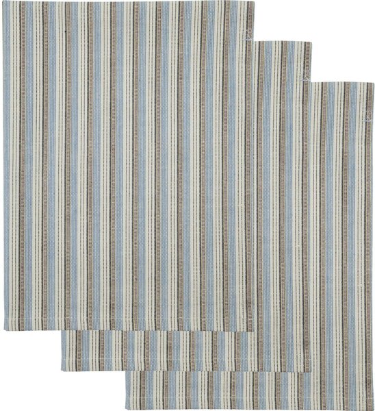 Bavlnená utierka Cook Blue/Sand – set 3 ks