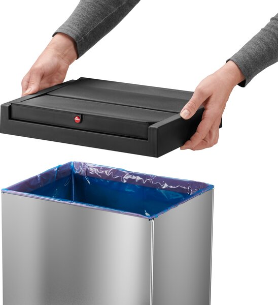 Veľkoobjemový odpadový box Big-Box Swing XL, 52 l, samozatvárací, nerez lesklý