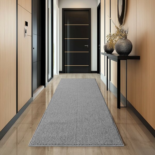 Ayyildiz, Kusový koberec Helix 2200 silver, 60x110, šedá, chodba / predsieň
