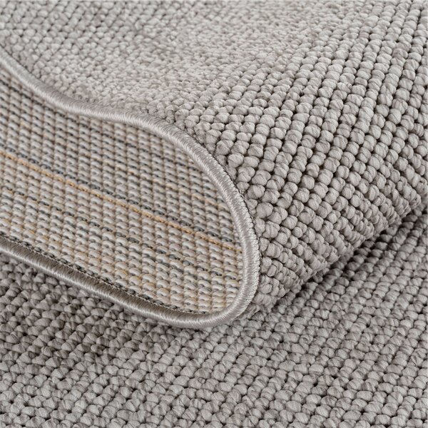 Ayyildiz, Kusový koberec Helix 2200 silver kruh, 120x120, šedá, chodba / predsieň