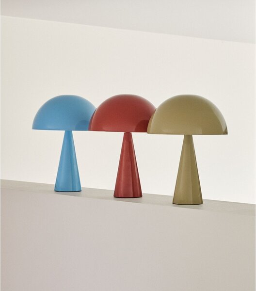 Svetlomodrá stolová lampa (výška 33 cm) Mush – Hübsch