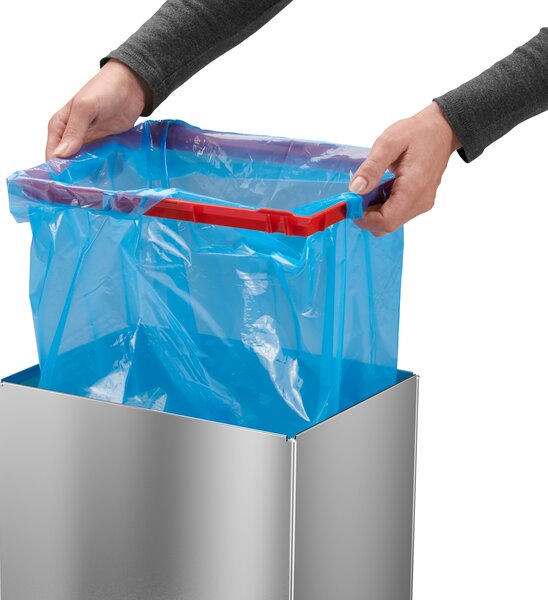 Veľkoobjemový odpadový box Big-Box Swing XL, 52 l, samozatvárací, nerez lesklý
