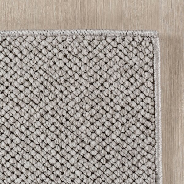 Ayyildiz, Kusový koberec Helix 2200 silver kruh, 120x120, šedá, chodba / predsieň