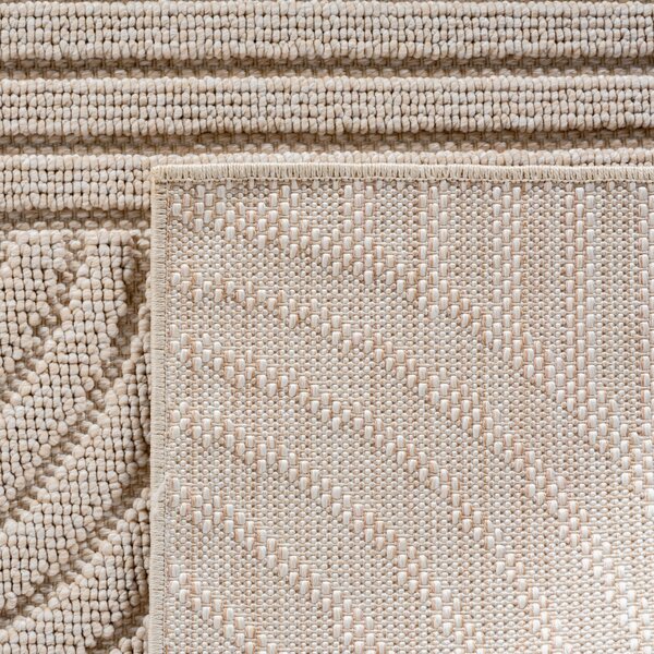 Ayyildiz, Kusový koberec Helix 2201 beige, 60x110, béžová, chodba / predsieň