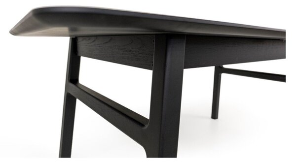 Rozkladací jedálenský stôl s prídavnou doskou v dekore duba 90x180 cm Curved – Woodman