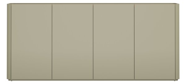 Komoda Elivo 200 cm štvordverová - eukalyptus / dub baltic dune