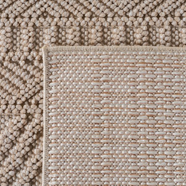 Ayyildiz, Kusový koberec Helix 2202 beige kruh, 120x120, béžová, chodba / predsieň