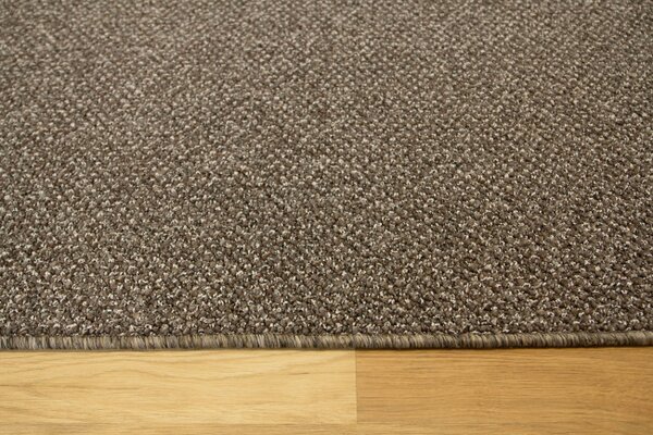 Metrážny koberec Flamingo 8527 hnedý / strieborný / antracitový