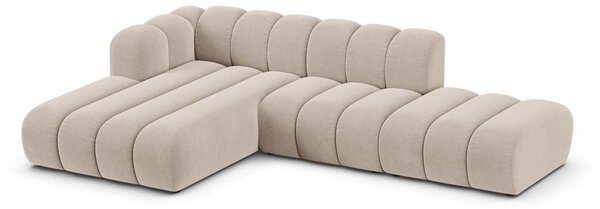 Béžová rohová pohovka (ľavý roh) Lupine – Micadoni Home
