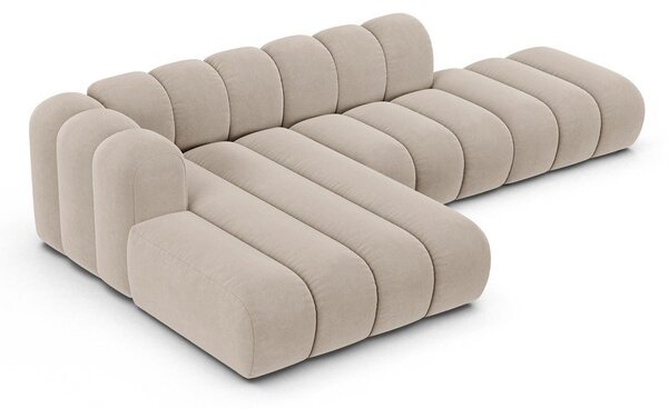 Béžová rohová pohovka (ľavý roh) Lupine – Micadoni Home