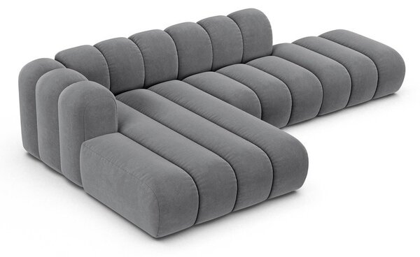 Svetlosivá rohová pohovka (ľavý roh) Lupine – Micadoni Home