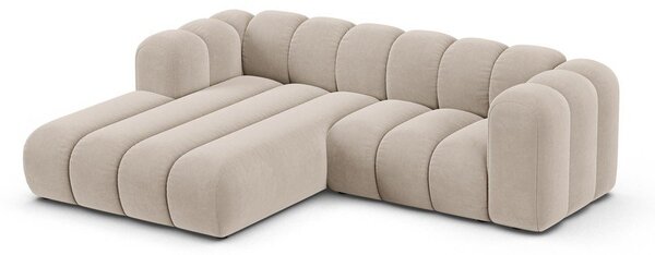 Béžová rohová pohovka (ľavý roh) Lupine – Micadoni Home