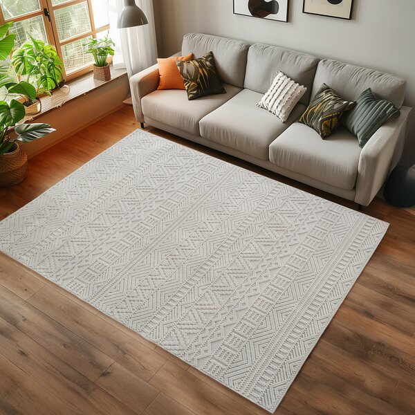 Ayyildiz , Kusový koberec Helix 2202 cream, 60x110, béžová, chodba / predsieň
