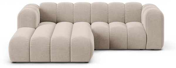 Béžová rohová pohovka (ľavý roh) Lupine – Micadoni Home
