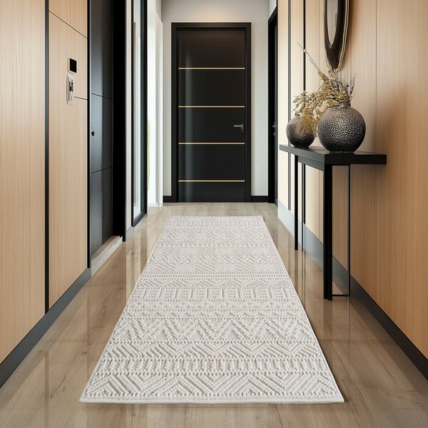 Ayyildiz , Kusový koberec Helix 2202 cream, 60x110, béžová, chodba / predsieň