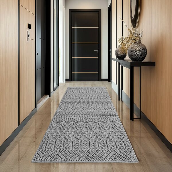 Ayyildiz, Kusový koberec Helix 2202 silver, 120x170, šedá, chodba / predsieň