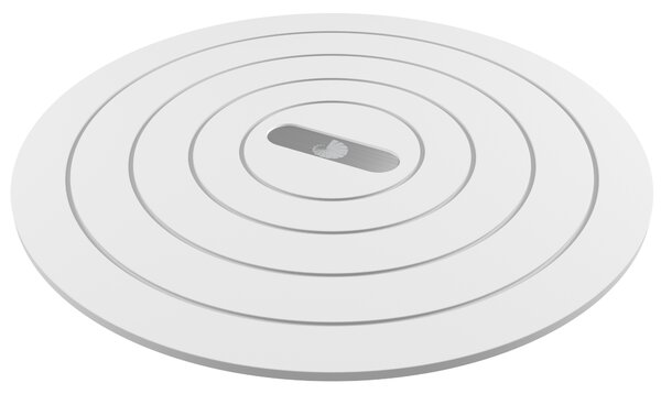 CERANO - Silikónová podložka kruhová - biela - Ø200 mm