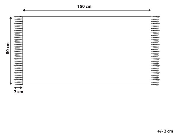 Kelímový koberec viacfarebný bavlna 80 x 150 cm ručne tkaný obojstranný geometrický vzor so strapcami tradičný boho štýl