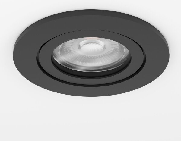 Eglo 902236 -LED kúpeľňové podhľadové bodové svietidlo BARRANCO 1xGU10/4,5W/230V IP44 čierna