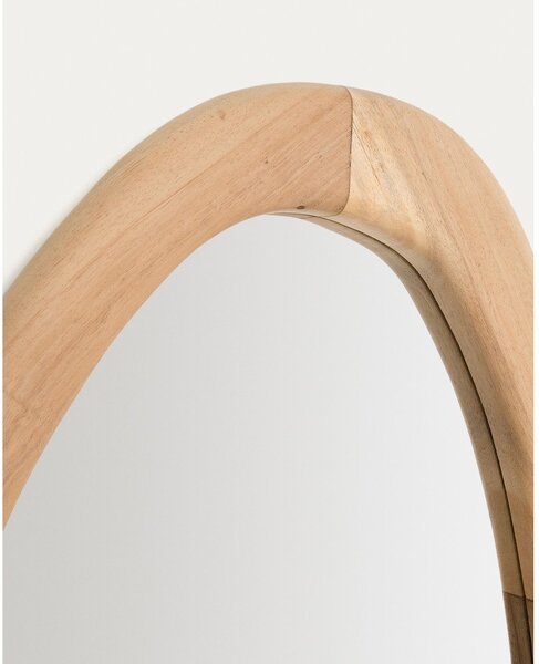 Nástenné zrkadlo s dreveným rámom 60x107 cm Selom – Kave Home