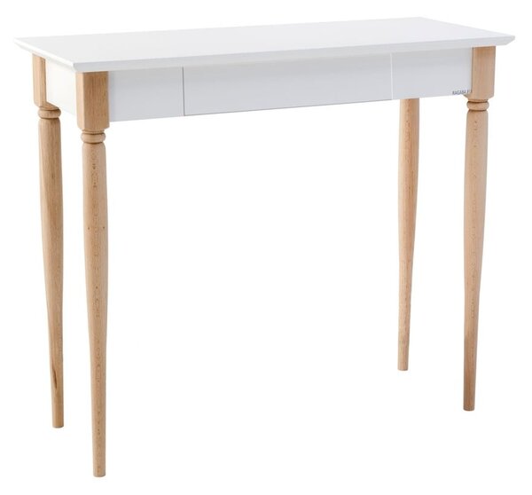 Biely pracovný stôl Ragaba Mamo, šírka 85 cm