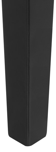 Konzolový stolík čierny MDF 80 cm s 2 zásuvkami nábytok na chodbu retro dizajn