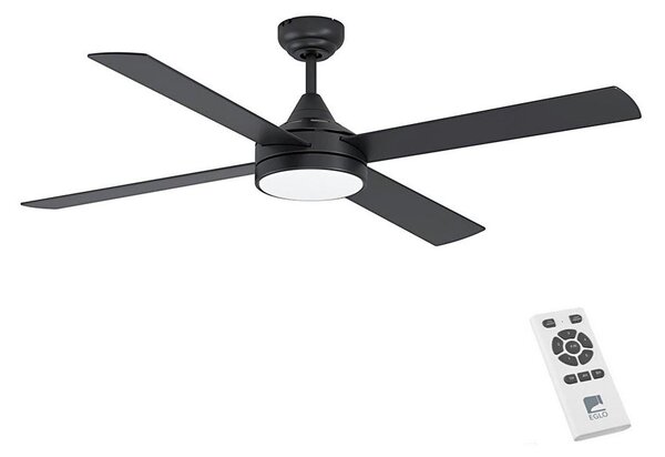 Eglo 35085 - LED Stmievateľný stropný ventilátor TRINIDAD LED/20W/230V + DO čierna
