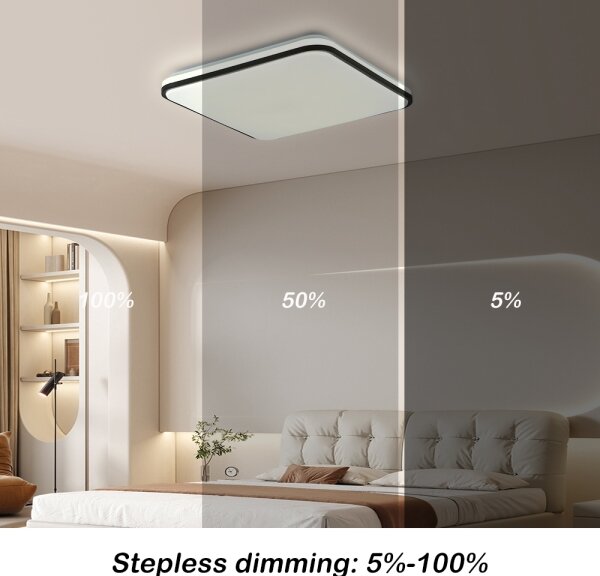 Brilagi - LED stmievateľné stropné svietidlo SMART LED/24W/230V 43x43 cm Wi-Fi Tuya + diaľkový ovládač