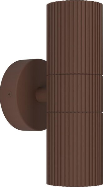 Eglo 902041 - Vonkajšie nástenné svietidlo TOMELLOSO 2xGU10/28W/230V IP44 hnedé