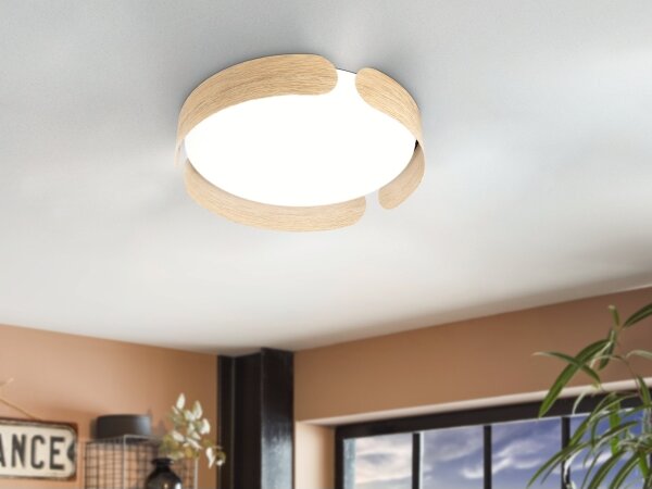 Eglo 901827 - LED stropné svietidlo VALCASOTTO LED/20W/230V, priemer 37 cm, béžové