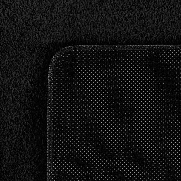 Ayyildiz , Kusový koberec Joy 1400 black kruh, 80x80 (priemer) kruh, čierna, chodba / predsieň