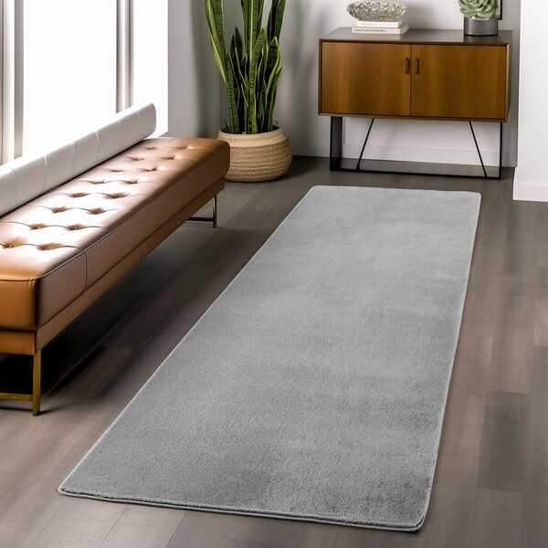 Ayyildiz , Kusový koberec Joy 1400 silver, 60x100, šedá, chodba / predsieň