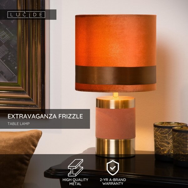 Lucide 10500/81/43 - Stolná lampa EXTRAVAGANZA FRIZZLE 1xE14/40W/230V hnedá
