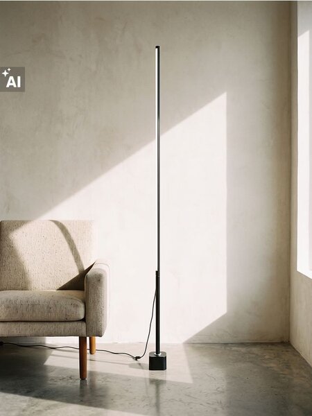 Sinsay - LED stojaca lampa - čierna