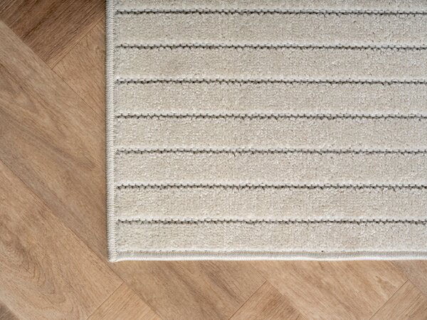 Ayyildiz, Kusový koberec Nova 1201 cream - na von aj na doma, 80x150, biela, chodba / predsieň