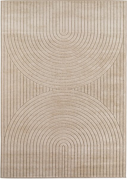 Ayyildiz , Kusový koberec Nova 1201 beige - na von aj na doma, 120x170, béžová, chodba / predsieň