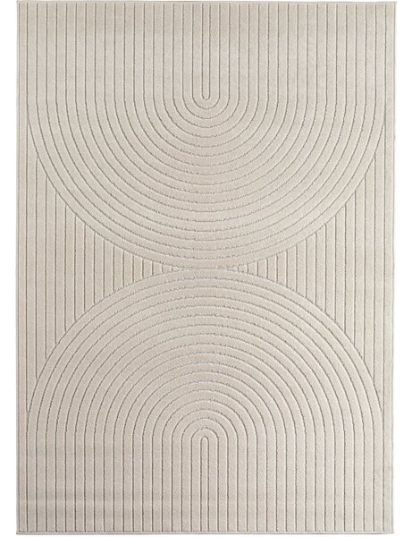 Ayyildiz, Kusový koberec Nova 1201 cream - na von aj na doma, 80x150, biela, chodba / predsieň