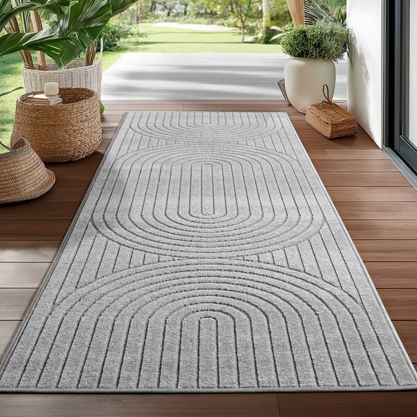 Ayyildiz , Kusový koberec Nova 1201 silver - na von aj na doma, 80x150, šedá, chodba / predsieň