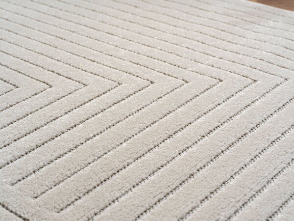 Ayyildiz, Behúň Nova 1202 cream - na von aj na doma, 80x250, biela, chodba / predsieň