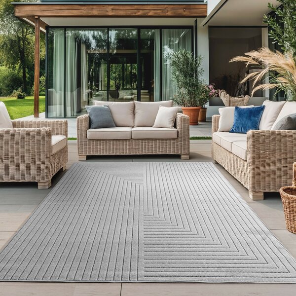 Ayyildiz , Kusový koberec Nova 1202 silver - na von aj na doma, 80x150, šedá, chodba / predsieň