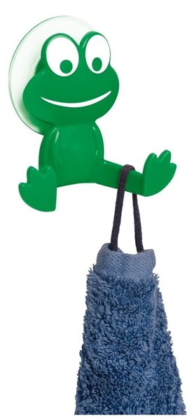 Zelený nástenný háčik Wenko Frog