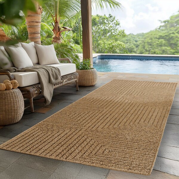 Ayyildiz , Kusový koberec Timber 1404 beige - na von aj na doma, 200x290, béžová, chodba / predsieň