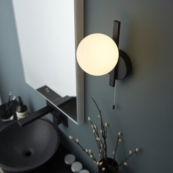 Endon 94081 - Kúpeľňové nástenné svietidlo SPA 1xG9/3W/230V IP44 čierne