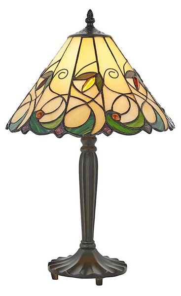 Endon 64195 - Stolová lampa Tiffany JAMELIA 1xE27/60W/230V priemer 31 cm