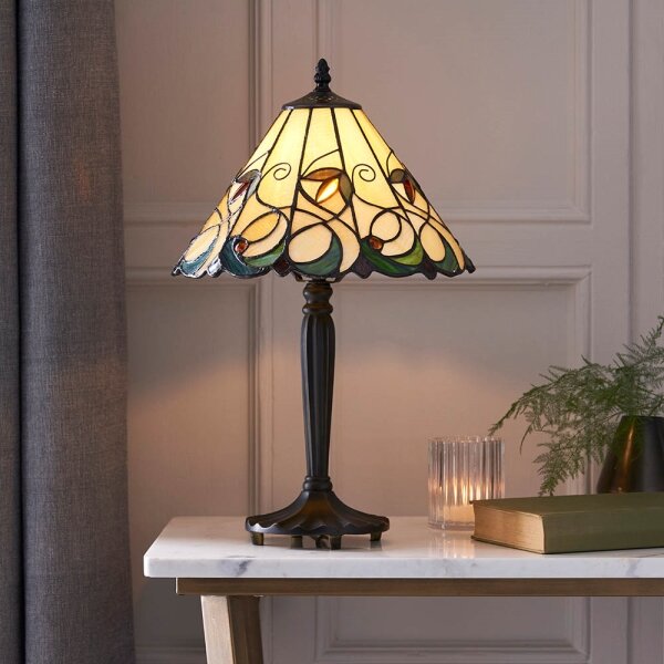 Endon 64195 - Stolová lampa Tiffany JAMELIA 1xE27/60W/230V priemer 31 cm