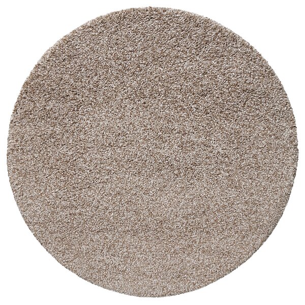 Ayyildiz , Kusový koberec Life Shaggy 1500 beige kruh, 120x120 (priemer) kruh, béžová, spálňa
