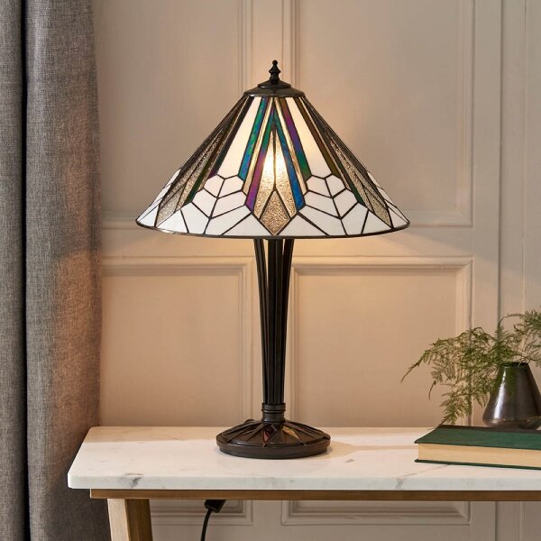 Endon 63939 - Stolná lampa Tiffany ASTORIA 2xE27/60W/230V pr. 40 cm