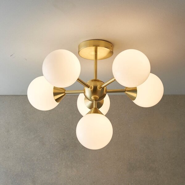 Endon 76501 - Luster na tyči OSCAR 6xG9/5W/230V zlatý